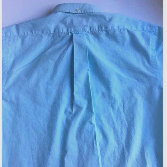 Polo Ralph Lauren lovely turquoise fine cotton button down shirt Sz M - Picture 7 of 8